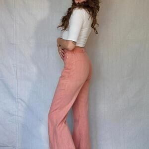 70s Peachy Bareback Bell Bottoms
